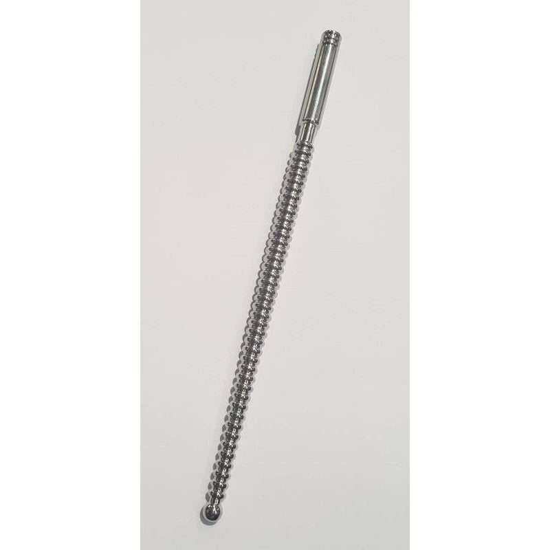 Urethral Ribbed Dominator Grooving Sound 179mm x 5-8mm Penis Plugs