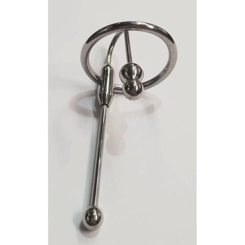 Unleash Intense Sensations - Hell's Couture Deluxe Urethral Plug & Ring Set - Penis Plugs