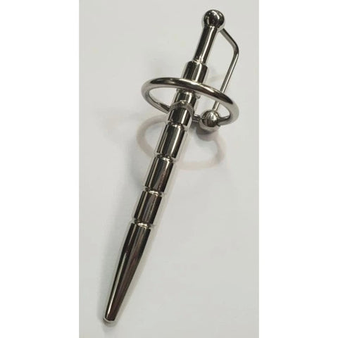Desire Ribbed Penis Plug With Glans Ring - Penis Plugs