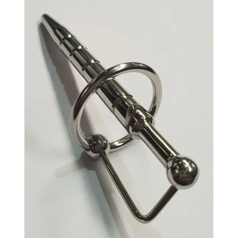 Desire Ribbed Penis Plug With Glans Ring - Penis Plugs