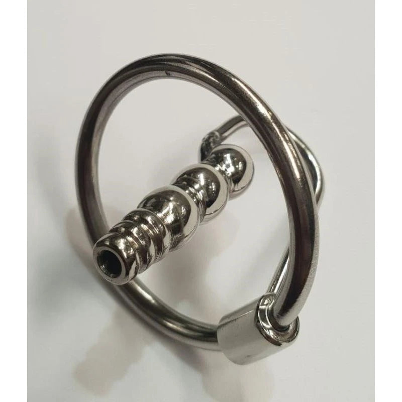 Round Tip Ribbed Penis Plug & Glans Ring Penis Plugs