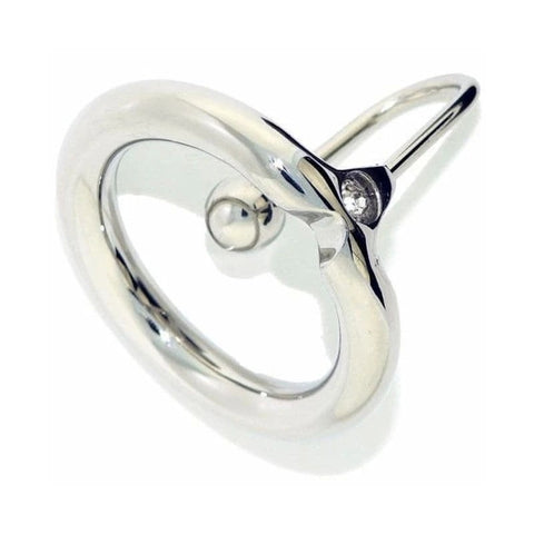 Sophisticated Urethral Adornment - Fancy Sperm Stopper Black Crystal - Penis Plugs