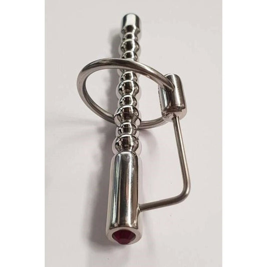 Luxurious Urethral Delight - Ruby Gem Bubbles Cock Plug - Penis Plugs