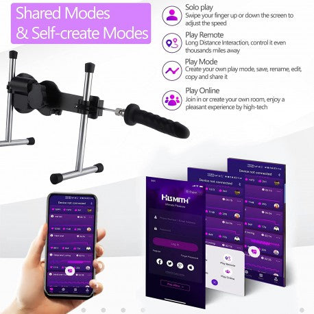 Hismith Mini Pro Mains Powered App Control Sex Machine - Sex Machines