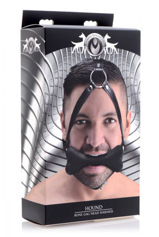 Hound Bone Gag Head Harness - Bondage Gags and Bits
