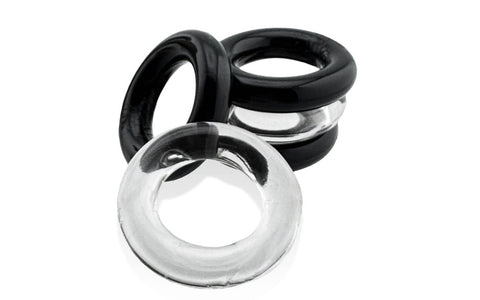 Hunkyjunk Jacker Stack 5 Piece Strong Cock Ring Set - Cock Ring Sets