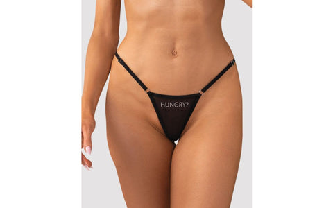 Obsessive Lingerie Hungry Printed Womens Thong - G-Strings, Panties and Shorts