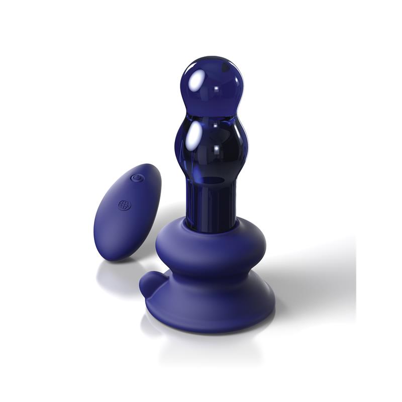 Pipedream Icicles No 83 Remote Control Vibrating Glass Plug Butt Plugs