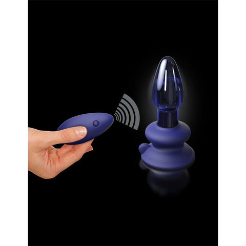 Pipedream Icicles No 85 Rechargeable Glass Butt Plug - Glass Sex Toys