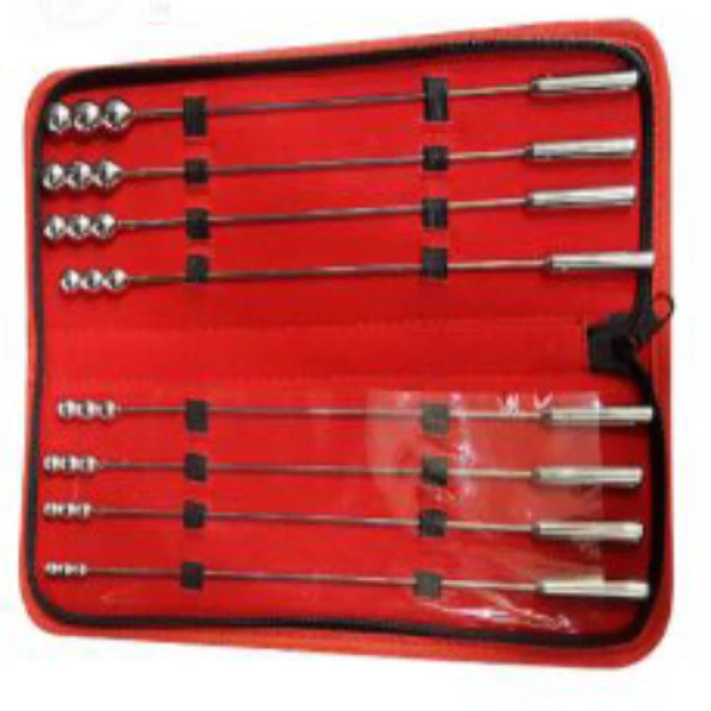 BDStyle 8 Pieces Bougie Pins With Shaft Urethral Sounding Set Urethral Sounds