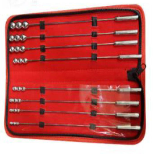 BDStyle 8 Pieces Bougie Pins With Shaft Urethral Sounding Set - Urethral Sounds
