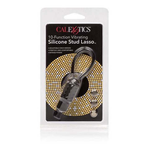 CalExotics 10 Function Vibrating Silicone Stud Lasso Ring - Cock Rings