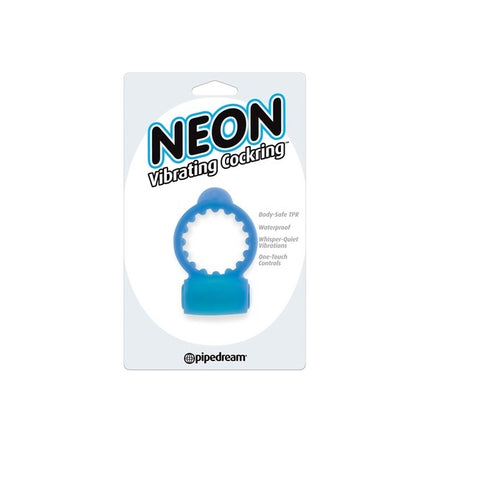 Pipedream Neon Stretchy and Vibrating Cock Ring - Cock Rings