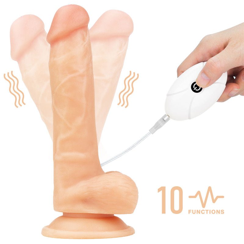 Lovetoy Ingen Vibrating Easy Strap-On Set Flesh 19cm Strap On Sextoys