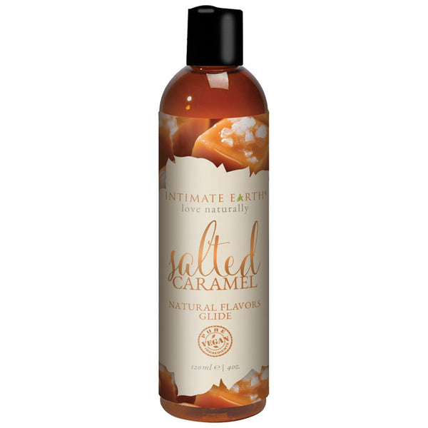 Intimate Earth Salted Caramel Natural Flavors Glide 60ml Water Based Lubes