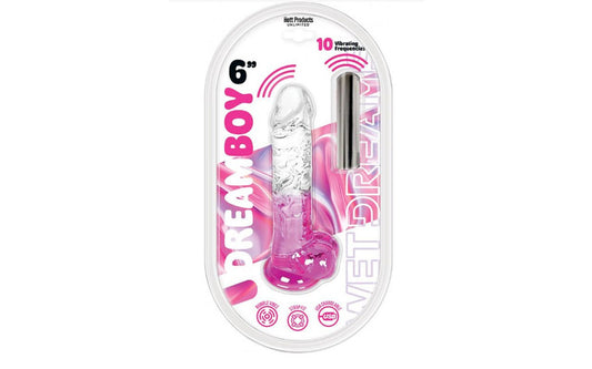 Hott Products Dream Boy Rechargeable Jelly Vibrating Dildo - Vibrating Dildos