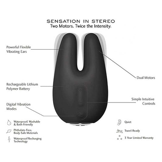 Jimmyjane Form 2 Waterproof Clitoral Vibrator - Rabbit Vibrators