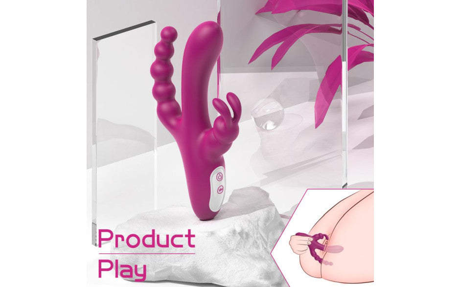 S-Hande Joker Triple Ecstasy Couples Vibrator Rabbit Vibrators