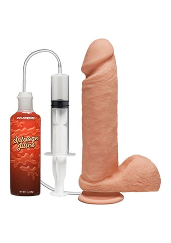 Doc Johnson The D Squirting Realistic Dong and Balls Flesh - Realistic Dildos