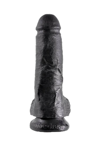 King Cock 8 Inch Realistic Dildo with Balls and Suction Cup - Realistic Dildos