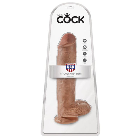 King Cock Realistic Cock with Balls and Suction Cup Base - Realistic Dildos