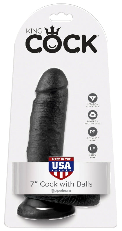 King Cock 7 inch Cock With Balls - Realistic Dildos