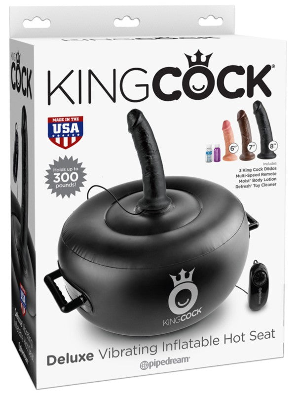 King Cock Deluxe Vibrating Inflatable Dildo Seat Sex Machines