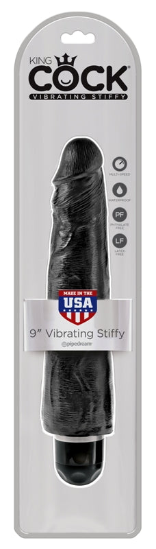 King Cock Vibrating Stiffy Realistic & Body-Safe Dildo Flesh - Vibrating Dildos
