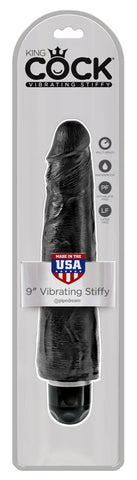 King Cock Vibrating Stiffy Realistic & Body-Safe Dildo Flesh - Vibrating Dildos