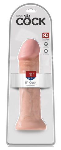 King Cock Suction Cup Base Realistic Dildo Flesh - Realistic Dildos