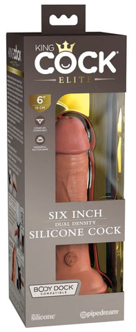 King Cock Elite Dual Density Silicone Cock Tan - Realistic Dildos