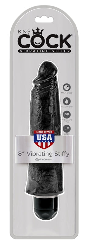 King Cock Vibrating Stiffy Realistic & Body-Safe Dildo Flesh - Vibrating Dildos