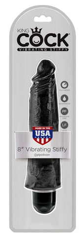 King Cock Vibrating Stiffy Realistic & Body-Safe Dildo Flesh - Vibrating Dildos