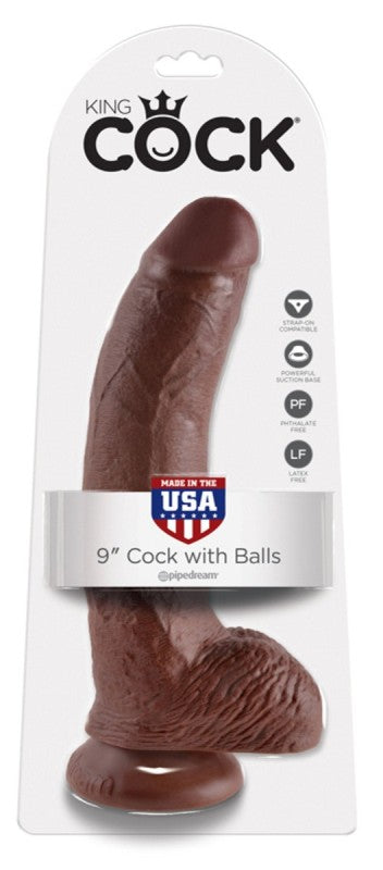 King Cock 9 inch Cock With Balls - Realistic Dildos