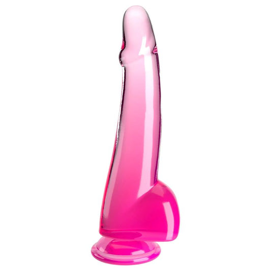 King Cock Clear 10 Inch Cock with Balls - Realistic Dildos