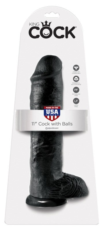 King Cock 11 inch Cock With Balls - Realistic Dildos
