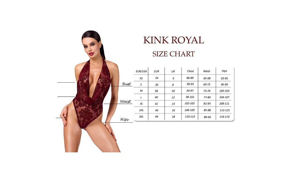 Noir Handmade Kink Royal Sexy Womens Gown Red - Kimono's and Gowns