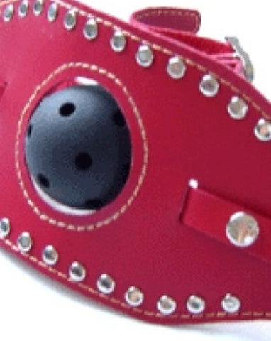 Kinky Leather Ball Gag - Bondage Gags and Bits