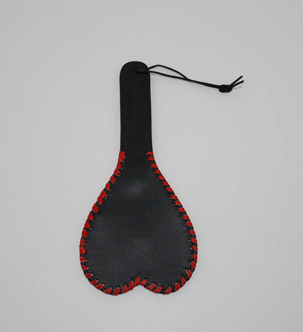 Kitties playpen Heart Shaped Leather Paddle 28cm - Paddles And Slappers