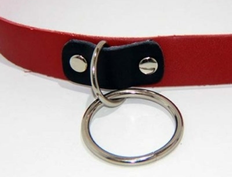 Kitty Red Collar with O Ring Light Fancy Dress Ups