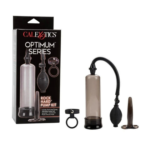 CalExotics Optimum Series Rock Hard Penis Pump Kit - Pumps, Extenders and Sleeves