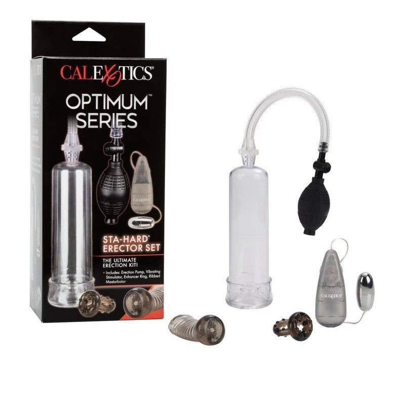 CalExotics Optimum Series Sta-Hard Erector Sex Toy Set Pumps, Extenders and Sleeves