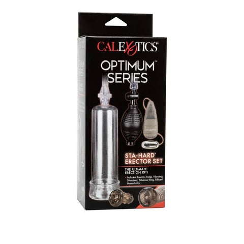 CalExotics Optimum Series Sta-Hard Erector Sex Toy Set - Pumps, Extenders and Sleeves
