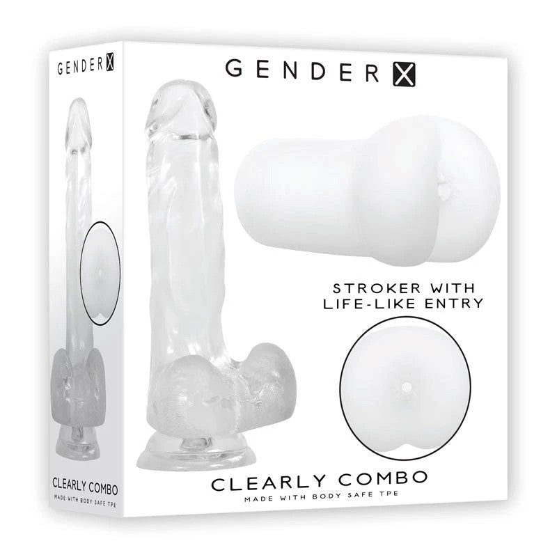Gender X CLEARLY COMBO - Crystal-Clear Pleasure for Elevated Intimacy Sex Kits