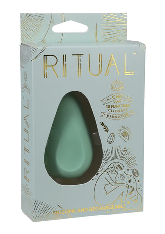 Doc Johnson RITUAL Chi Rechargeable Clitoral Vibrator - Clit Ticklers and Pulsators