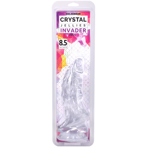 Doc Johnson Crystal Jellies 8.5 Inches Invader Fantay Dildo - Realistic Dildos