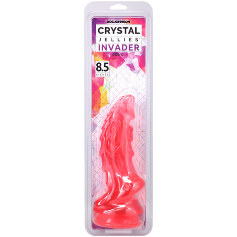 Doc Johnson Crystal Jellies 8.5 Inches Invader Fantay Dildo - Realistic Dildos