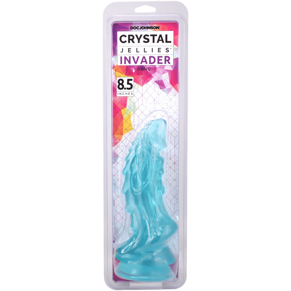 Doc Johnson Crystal Jellies 8.5 Inches Invader Fantay Dildo - Realistic Dildos