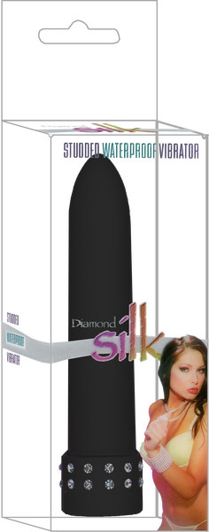 Seven Creations Diamond Silk Bullet Vibrator Black Bullet Vibrators