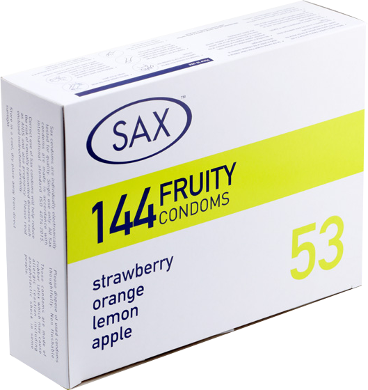 Sax Fruity Condoms 144 Pack Condoms